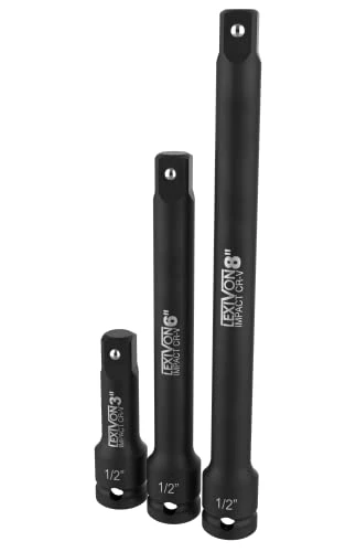 Best Sale 👏 Impact Driver Extension Bar Set, 1/2" Drive | 3-Piece 3" 6" & 8" Long, Organized In A Tray | Hardened And Heat Treated Chrome Vanadium Steel (LX-115) 🥰 3 Best Sale 👏 Impact Driver Extension Bar Set, 1/2" Drive | 3-Piece 3" 6" & 8" Long, Organized In A Tray | Hardened And Heat Treated Chrome Vanadium Steel (LX-115) 🥰