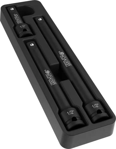 Best Sale 👏 Impact Driver Extension Bar Set, 1/2" Drive | 3-Piece 3" 6" & 8" Long, Organized In A Tray | Hardened And Heat Treated Chrome Vanadium Steel (LX-115) 🥰 4 Best Sale 👏 Impact Driver Extension Bar Set, 1/2" Drive | 3-Piece 3" 6" & 8" Long, Organized In A Tray | Hardened And Heat Treated Chrome Vanadium Steel (LX-115) 🥰 - Image 2