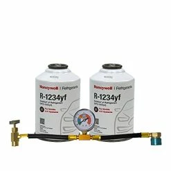 ZeroR-shop 5 Brand new ❤️ ZeroR® Top Off Kit #2 - Genuine 8oz HFO-R1234yf Refrigerant (2 Cans) & HD Brass Can Tap With Gauge 🤩