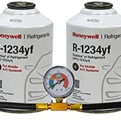 Brand new ❤️ ZeroR® Top Off Kit #2 - Genuine 8oz HFO-R1234yf Refrigerant (2 Cans) & HD Brass Can Tap With Gauge 🤩 -ZeroR-shop 41B6V1IctvS. AC