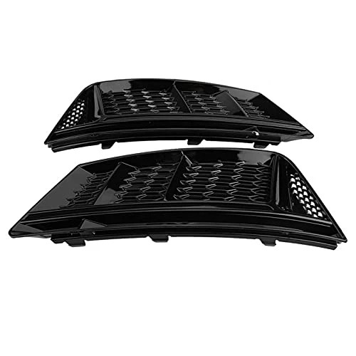 Cheap ✔️ Fog Light Cover A4 B9-2pcs For S4 Style Glossy Black Front Bumper Fog Light Grilles For Audi A4 B9 2017-2018 😉 6 Cheap ✔️ Fog Light Cover A4 B9-2pcs For S4 Style Glossy Black Front Bumper Fog Light Grilles For Audi A4 B9 2017-2018 😉 - Image 4