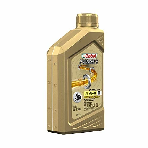 Outlet 🤩 Castrol 06113 Power1 4T 5W-40 Synthetic Motorcycle Oil, 1 Quart Bottle, 6 Pack 🌟 4 Outlet 🤩 Castrol 06113 Power1 4T 5W-40 Synthetic Motorcycle Oil, 1 Quart Bottle, 6 Pack 🌟 - Image 2