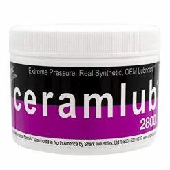 Hot Sale 🛒 Shark Industries PN-90895 Ceramlub 2800 Extreme Pressure Anti-Squeak, Anti-Seize OEM Brake Parts Lubricant (1 Jar Of Brake Lube And 1 Brush) 😀