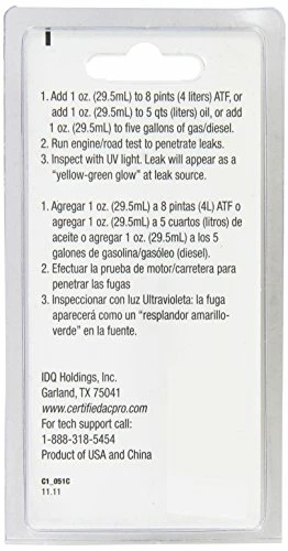Cheapest 😉 Certified Auto Pro Oil And Fuel System UV Dye Leak Detection For Cars & Trucks & More, 1 Oz, 374CS, Universal Engine Cooling Systems Uv Dye 🛒 4 Cheapest 😉 Certified Auto Pro Oil And Fuel System UV Dye Leak Detection For Cars & Trucks & More, 1 Oz, 374CS, Universal Engine Cooling Systems Uv Dye 🛒 - Image 2