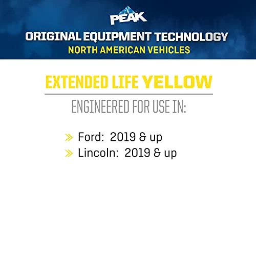 Budget π PEAK OET Extended Life Yellow 50/50 Prediluted Antifreeze/Coolant For North American Vehicles, 1 Gal π 3 Budget π PEAK OET Extended Life Yellow 50/50 Prediluted Antifreeze/Coolant For North American Vehicles, 1 Gal π - Image 2