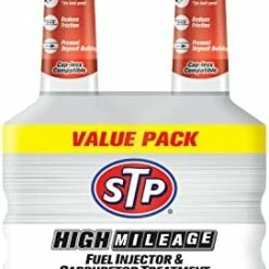 Coupon 💯 High Mileage Fuel Injector Cleaner And Carburetor Cleaner Treatment, Bottled Lubricant For Upper Cylinder, 5.25 Oz, 2 Count, STP ⭐