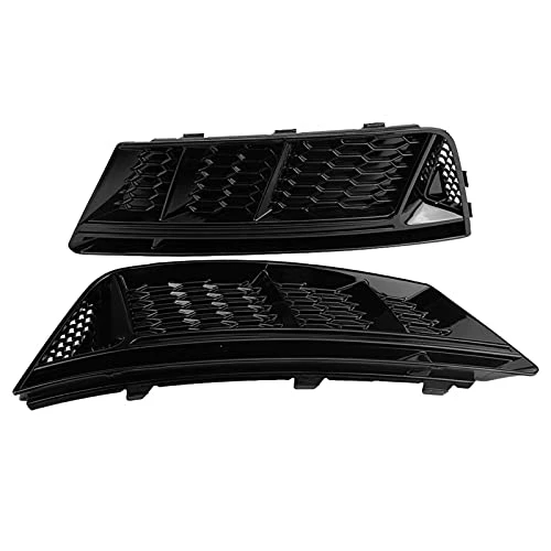Cheap ✔️ Fog Light Cover A4 B9-2pcs For S4 Style Glossy Black Front Bumper Fog Light Grilles For Audi A4 B9 2017-2018 😉 7 Cheap ✔️ Fog Light Cover A4 B9-2pcs For S4 Style Glossy Black Front Bumper Fog Light Grilles For Audi A4 B9 2017-2018 😉 - Image 5