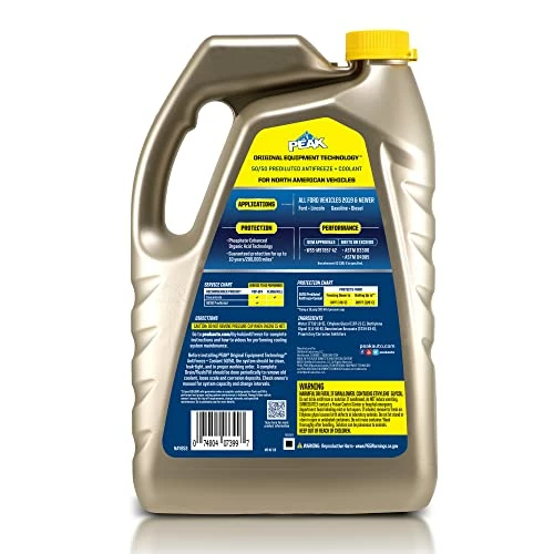 Budget π PEAK OET Extended Life Yellow 50/50 Prediluted Antifreeze/Coolant For North American Vehicles, 1 Gal π 7 Budget π PEAK OET Extended Life Yellow 50/50 Prediluted Antifreeze/Coolant For North American Vehicles, 1 Gal π - Image 6