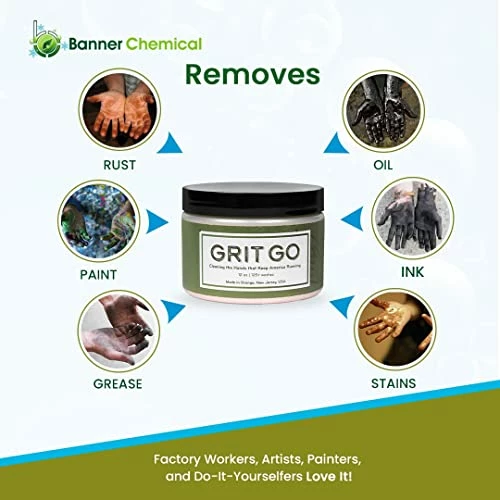 Brand new 😍 Grit Go | Mineral Infused Heavy-Duty Mechanics Hand Paste Soap | Removes Grease, Paint, Tar, Oil, Stains, Odors & MORE | 12 Fl Oz | Over 125 Washes, 417 ✨ 7 Brand new 😍 Grit Go | Mineral Infused Heavy-Duty Mechanics Hand Paste Soap | Removes Grease, Paint, Tar, Oil, Stains, Odors & MORE | 12 Fl Oz | Over 125 Washes, 417 ✨ - Image 5