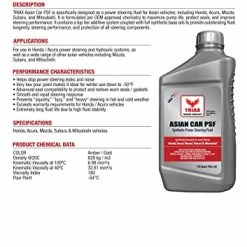 Buy ๐ Asian Car PSF, Synthetic Power Steering Fluid, Compatible With Honda, Acura, Mazda, Subaru, And Mitsubishi, OEM Grade, Fill For Life (2 Quart Pack) ๐ 12 Buy ๐ Asian Car PSF, Synthetic Power Steering Fluid, Compatible With Honda, Acura, Mazda, Subaru, And Mitsubishi, OEM Grade, Fill For Life (2 Quart Pack) ๐ -ZeroR-shop 514g3yas6DL