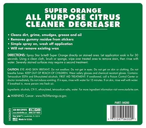 Deals โ๏ธ Uper Orange All-Purpose Citrus Cleaner Degreaser - Remove Dirt, Grime, Grease, Smudges, Oil & Gummy Residue - Biodegradable ๐ 4 Deals โ๏ธ Uper Orange All-Purpose Citrus Cleaner Degreaser - Remove Dirt, Grime, Grease, Smudges, Oil & Gummy Residue - Biodegradable ๐ - Image 2