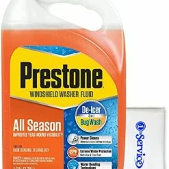 Flash Sale 🎁 Prestone AS658 Deluxe 2-in-1 Windshield Washer Fluid, All Season De-Icer And Bug Wash, Freeze Protection Up To -27°F, 1 Gallon Tissue Pack 🎉 -ZeroR-shop 51CbDPlpL7L. AC