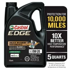 Cheapest π€© 03124 Edge 0W-20 Advanced Full Synthetic Motor Oil, 5 Qu π