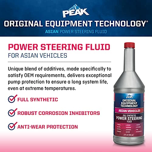 New โ PEAK OET Full Synthetic Power Steering Fluid For Asian Vehicles, 12 Oz ๐ฅฐ 4 New โ PEAK OET Full Synthetic Power Steering Fluid For Asian Vehicles, 12 Oz ๐ฅฐ - Image 2