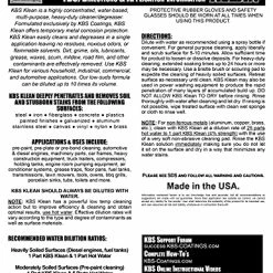 Cheapest ๐ 2200 KBS Klean - 8 Fl. Oz. - Water Based Cleaner And Degreaser ๐ 9 Cheapest ๐ 2200 KBS Klean - 8 Fl. Oz. - Water Based Cleaner And Degreaser ๐ -ZeroR-shop 51OQzJK1ExL