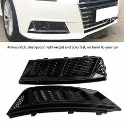 Cheap ✔️ Fog Light Cover A4 B9-2pcs For S4 Style Glossy Black Front Bumper Fog Light Grilles For Audi A4 B9 2017-2018 😉 10 Cheap ✔️ Fog Light Cover A4 B9-2pcs For S4 Style Glossy Black Front Bumper Fog Light Grilles For Audi A4 B9 2017-2018 😉 -ZeroR-shop 51UdoGVmGxL