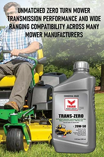 Deals ๐งจ RIAX Trans Zero 20W-50 Full Synthetic Hydro-Static Transmission Oil For Zero-Turn Mowers (1 Quart) ๐ 5 Deals ๐งจ RIAX Trans Zero 20W-50 Full Synthetic Hydro-Static Transmission Oil For Zero-Turn Mowers (1 Quart) ๐ - Image 3