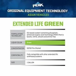 Cheapest 🛒 PEAK OET Extended Life Green 50/50 Prediluted Antifreeze/Coolant For Asian Vehicles, 1 Gal 🎉 -ZeroR-shop 51hpU1zl4lL