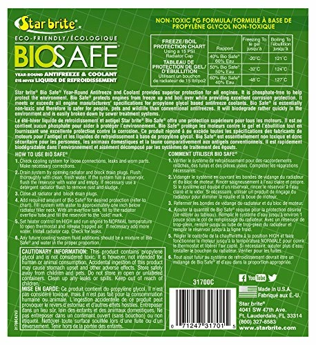 Top 10 🧨 STAR BRITE BIO-SAFE Non-Toxic PG All Year Anti-Freeze / Coolant - Full Strength (031700C) 🧨 4 Top 10 🧨 STAR BRITE BIO-SAFE Non-Toxic PG All Year Anti-Freeze / Coolant - Full Strength (031700C) 🧨 - Image 2